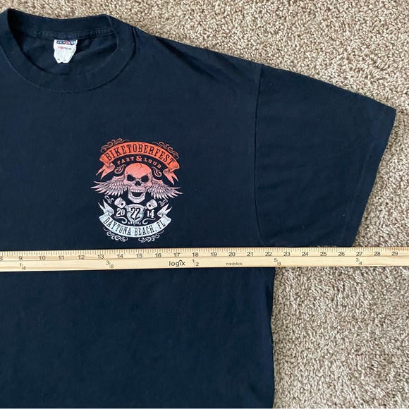 Men’s Black Daytona Beach BIKETOBERFEST Fast and Loud 2014 22nd Annual S… - Picture 7 of 7